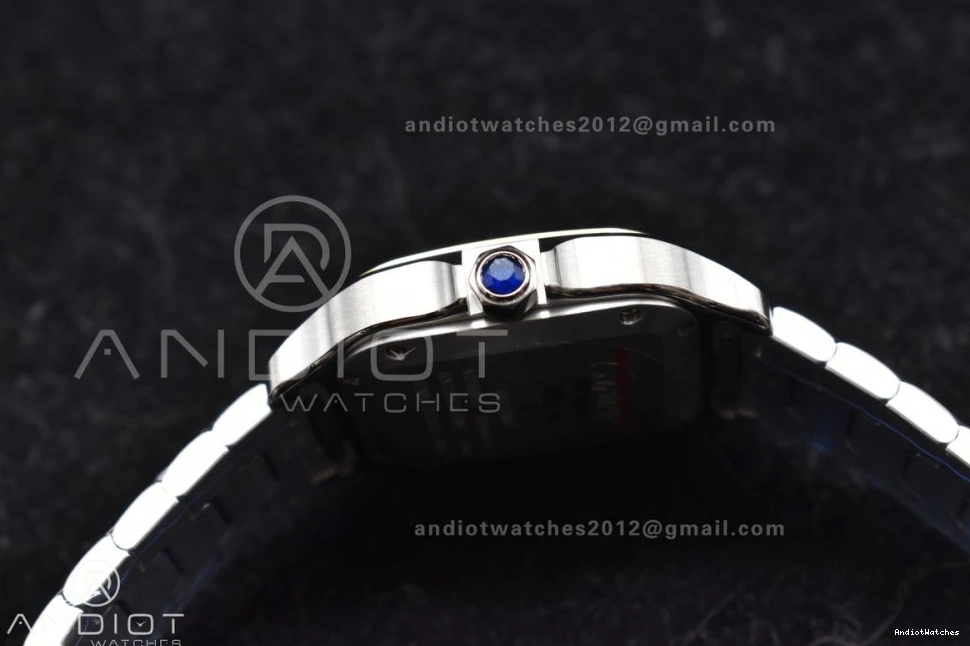 SmartLinks YG 1:1 1096 on Cartier SS MIYOTA YG Best V 35mm Bracelet 9015 BVF SS Dial Edition StreetReady de Santos White 0513